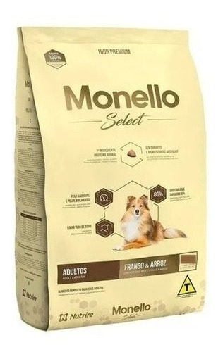 Monello Select Pollo Y Arroz 15 Kg