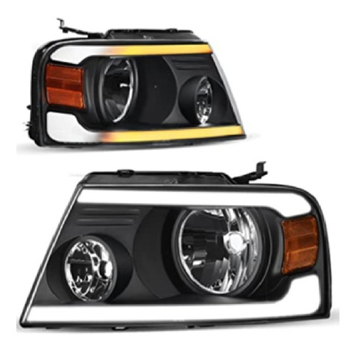 Par Faro F150 2004 2005 2006 2007 2008 Con Tira Led