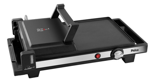 Grill Press PGR02p 3 en 1 negra Philco
