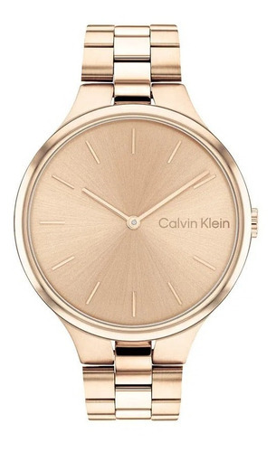 Reloj Calvin Klein Linked P/mujer 25200125 Acero Inoxidable Color de la malla Rose