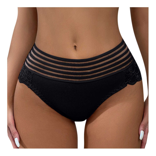 Calzoncillos Tipo Bóxer De Encaje Transpirable Para Mujer, S