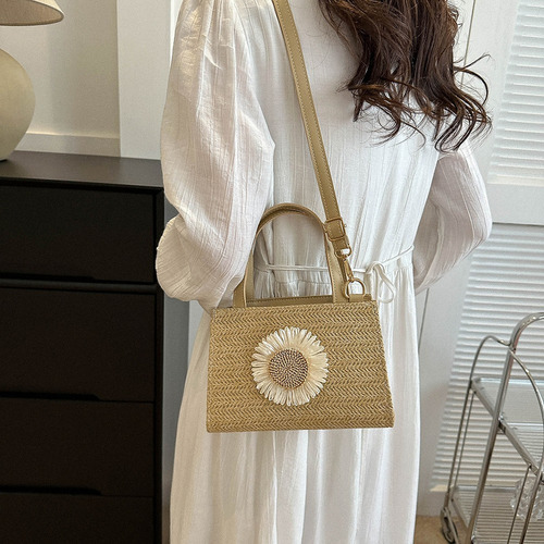 Bolsa De Playa De Verano Con Correa Ajustable, Bandolera Tej