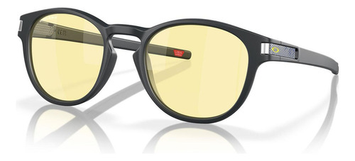 Gafas de sol Oakley Latch de carbono mate Prizm, lentes para juegos, color negro, lente azul