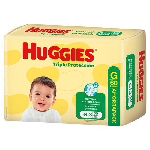 Pañales Huggies Triple Protección Ahorrapack  G