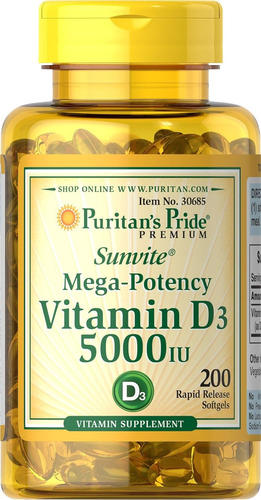 Suplemento Dietario Puritan's Pride Con Vitamina D3 5000