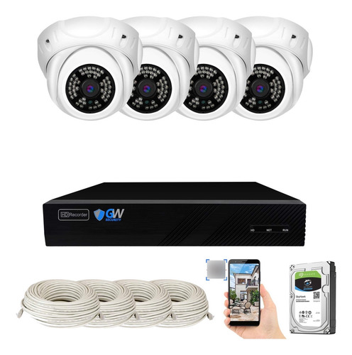 Gw Security 8 Canales 4k Nvr 5mp H.265 Sistema De Cámara De