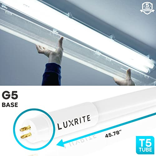 Lámparas Led T5 De 4 Pies, 24 W = 54 W, 5000 K, Reemplazo F5