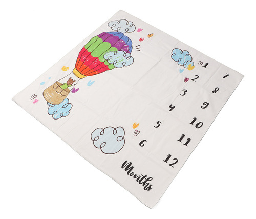 Cobertor Monthly Milestone Para Bebês Baby Month Innovative