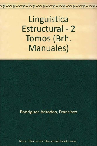 Linguistica Estructural Ii.. - Francisco ; Rodríguez Somolin (Usado)