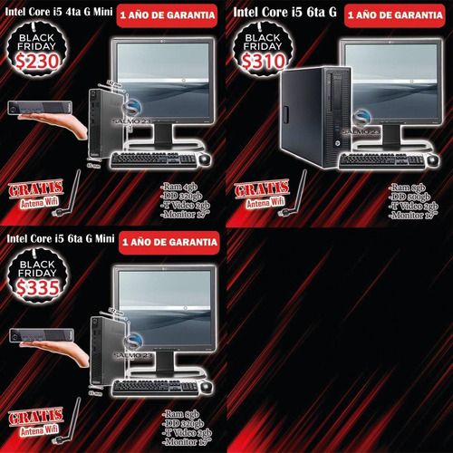 Imagen 7 de 9 de Computador Completo Para Hogar Cyber Oficina Core 2 I3 I5 I7