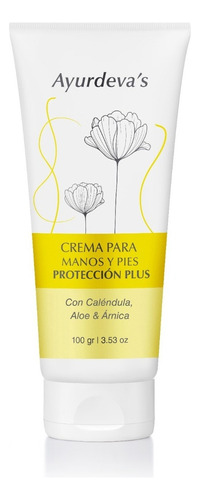 Crema Para Manos Y Pies Ayurdeva's Caléndula, Aloe & Árnica 