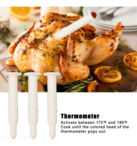 Termómetro De Pollo Asado Aves Corral 20 Piezas Desechable