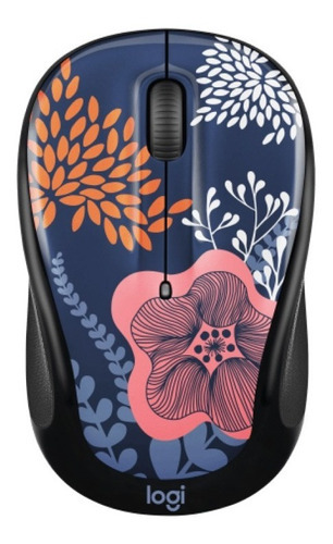 Mouse Inalambrico Logitech M317c Forest Floral Edition Color Azul