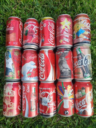 Imagen 1 de 4 de Latas (vacías) Coleccionables De Coca Cola 