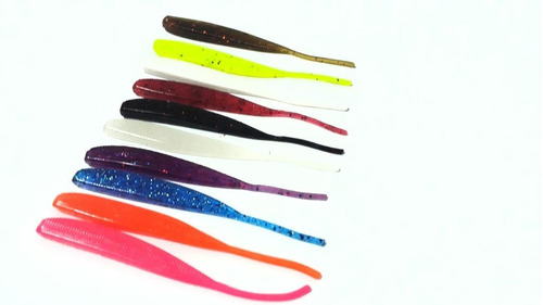 Isca Artificial Shad De 10cm - 10 Unidades - Iscas Soft Grub