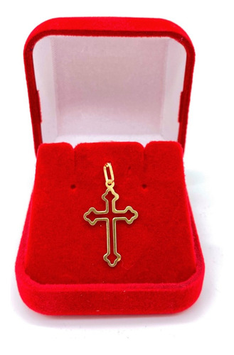 Pingente De Ouro 18k 750 Cruz Crucifixo Masculino / Feminino