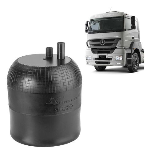 Mola Pneumática Suspensão Eixo Axor/actros Até 2014 Com Base