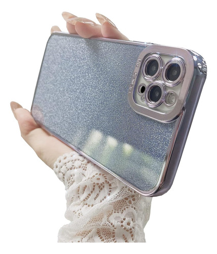 Funda Fycyko Para iPhone 12 Pro Max Lavender Glitter