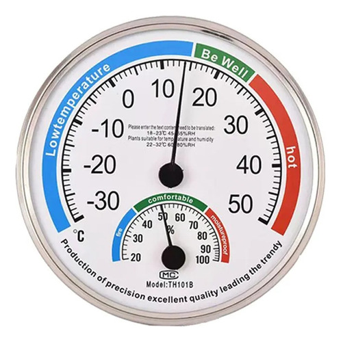 Termómetro Higrómetro Analógico Medición Temperatura