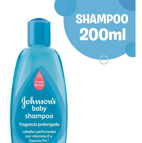 Shampoo Johnson's Baby Fragancia Prolongada en botella de 200mL por 1 unidad