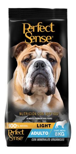 Imagen 1 de 2 de Alimento Perfect Sense Light para perro adulto todos los tamaños sabor mix en bolsa de 8kg