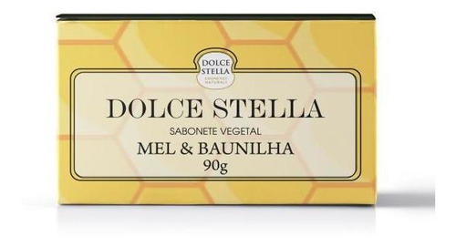 Sabonete Barra Dolce Stella Mel E Baunilha 90g Vegetal