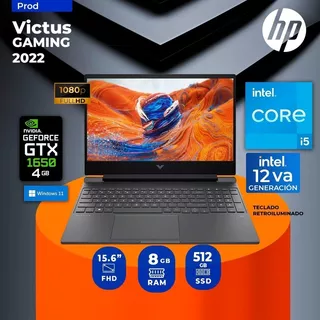 Laptop Hp Victus 15 Core I5 12va 8gb 512ssd Gtx 1650 15.6