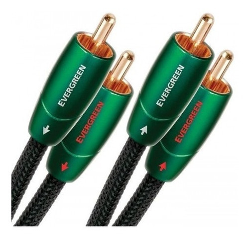 Cable Audioestereo 1mt Rca Ofc Audioquest Evergo1r Color Verde