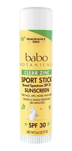 Babo Botanicals Spf 30 Sin Perfume Clear Zinc Sport