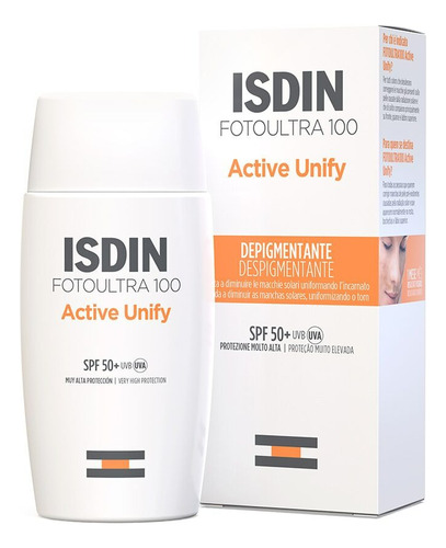 Isdin Fotoultra 100 Active Unify Spf 50+, 50 Ml