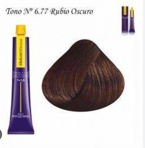 Tinte Salerm 6.77 Rubio Oscuro Marron 60ml Con Su Agua