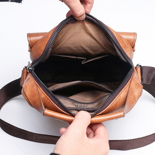 Imagen 4 de 9 de Jeep Business Messenger - Bolso De Hombro Para Hombre