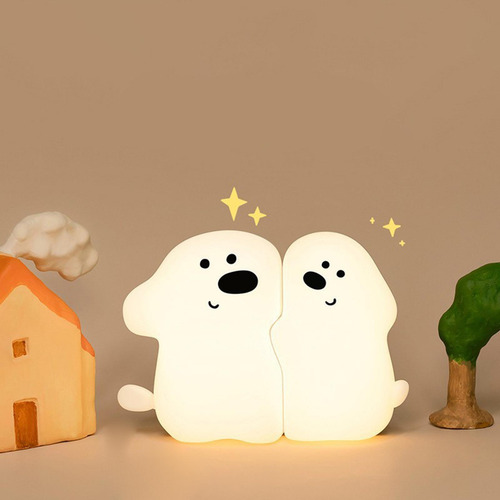 Luz De La Noche De Cachorros Regalos Portátiles Lámpara De