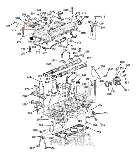 Valvula Vvt Admision Para Cadillac Cts 2.0l L4 2014