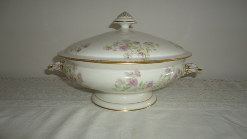 Fina Sopera Porcelana Parisina Limoges Antigua De 1900 Veala