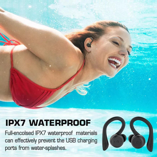 Zg Fone De Ouvido Sem Fio Natação Tws Bluetooth Desporte