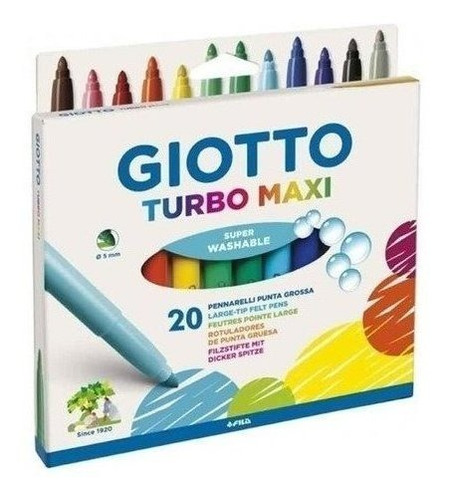 Marcadores X20 Giotto Turbo Maxi 455000es