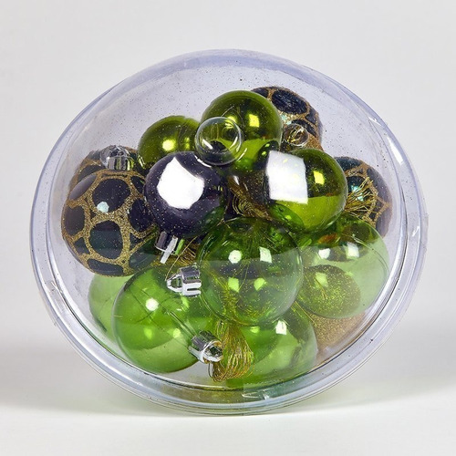 Imagen 3 de 6 de Oferta Del Dia Bolas X21pzs 5cm+4cm 040hs Verde Pino -esmer