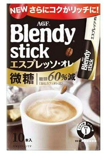 Blendy Stick Espresso Au Lait Fine Sugar ***** 2pcs Café Ins