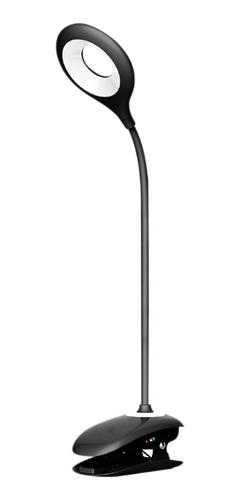 Imagen 1 de 10 de Lámpara Escritorio Sarli Flexible Usb Blanco Negro Cuotas