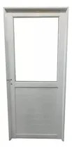 Comprar Puerta Herrero 80x200 Mitad Ciega Y Mitad Vidrio 4mm