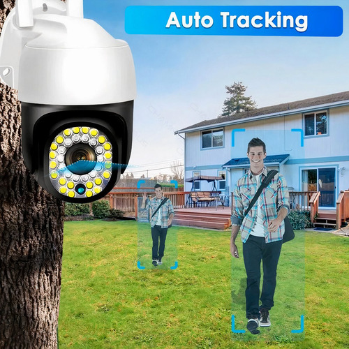 Imagen 4 de 10 de Cámara Ip Wifi 2mp 1080p Exterior Ptz 360° X4