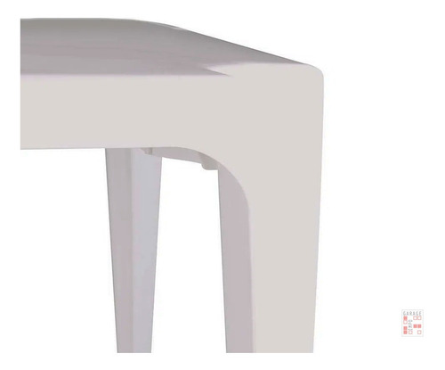 Mesa Jardin Plastico Pvc Cuadrada Mor 70x70 - Garageimpo