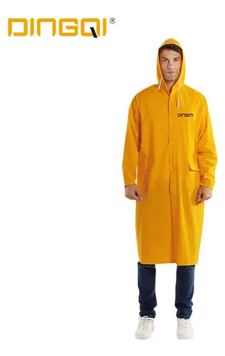 Impermeable Amarillo Tipo Bata Talla