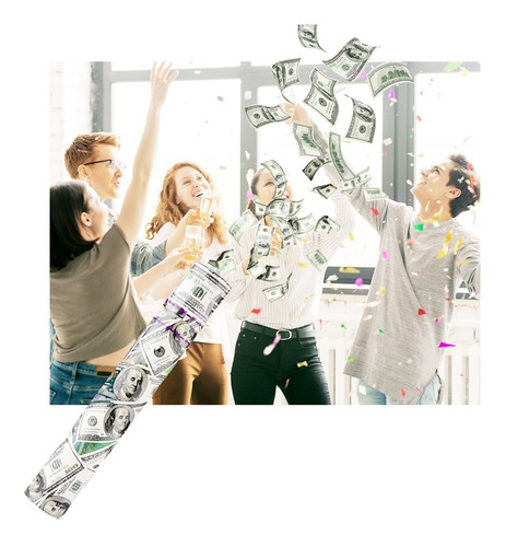 Lanza Confetti Dolar Cotillon Año Nuevo 60 Cm