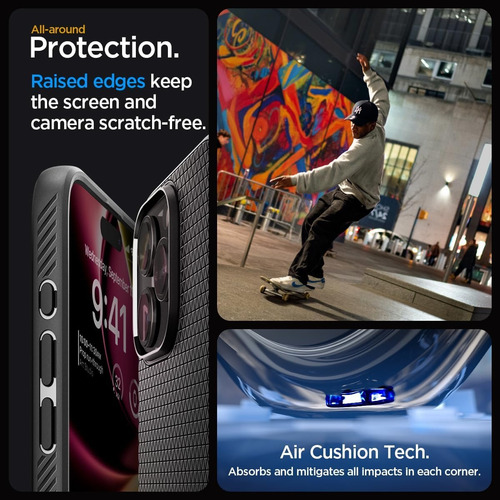 Case Spigen Liquid Air iPhone 15 Pro 6.1 (funda Texturizada)