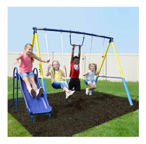 Juego De Columpio Con Resbaladilla My First Metal Swing Set