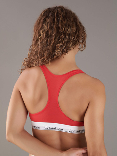 Bralette Sin Varillas De Mujer Calvin Klein Unlined Naranja