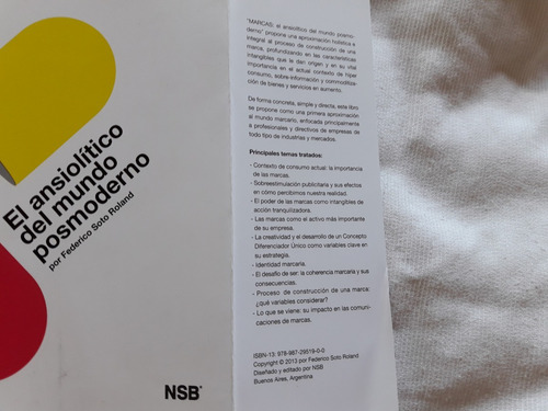 Imagen 8 de 8 de Marcas El Ansiolitico Del Mundo Posmoderno F Soto Roland Nsb