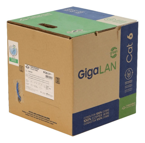 Cable De Red Cat6 Utp Azul Lszh 305m Clickbox